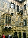 Český Krumlov, nádvorie hradu